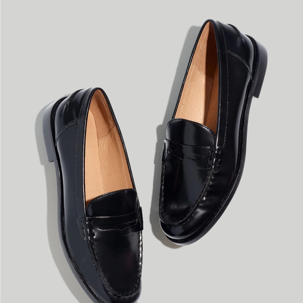Madewell Men's Black Leather Loafers